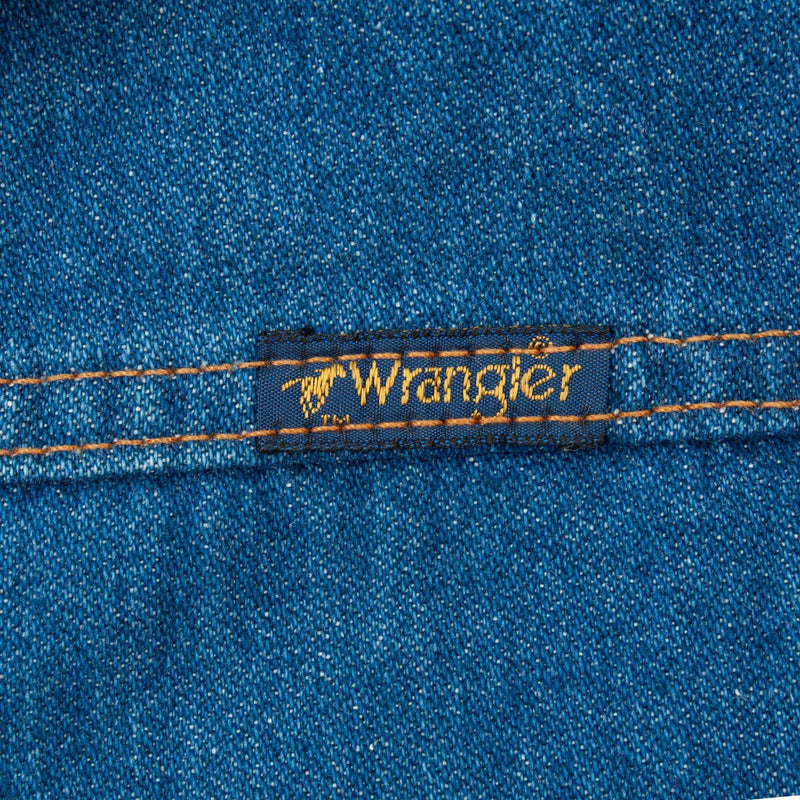 VINTAGE WRANGLER FUR LINED DENIM JACKET 1970S SIZE 42 MADE