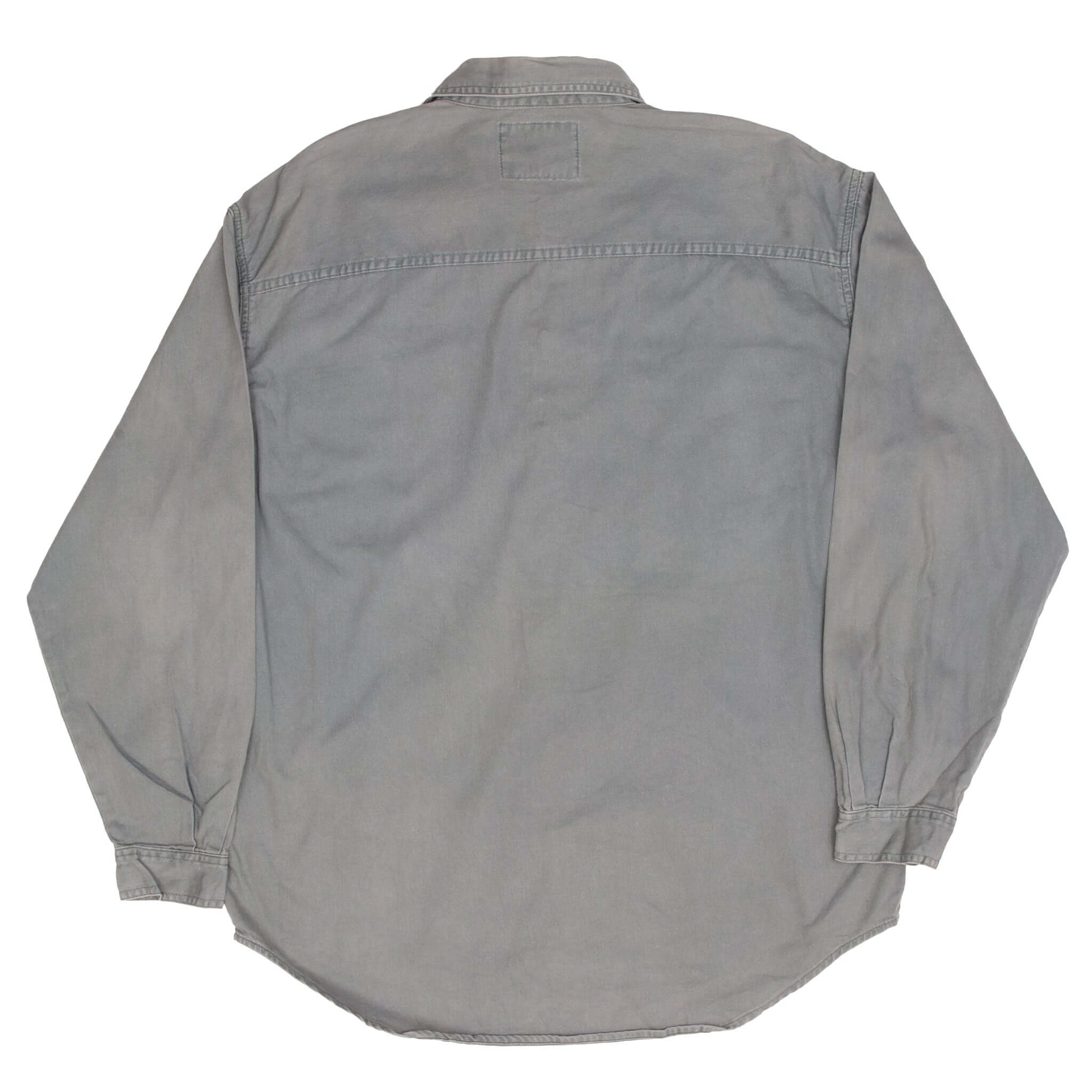 Vintage Levis Denim Sage Green Pocket Shirt 1990S Size Large