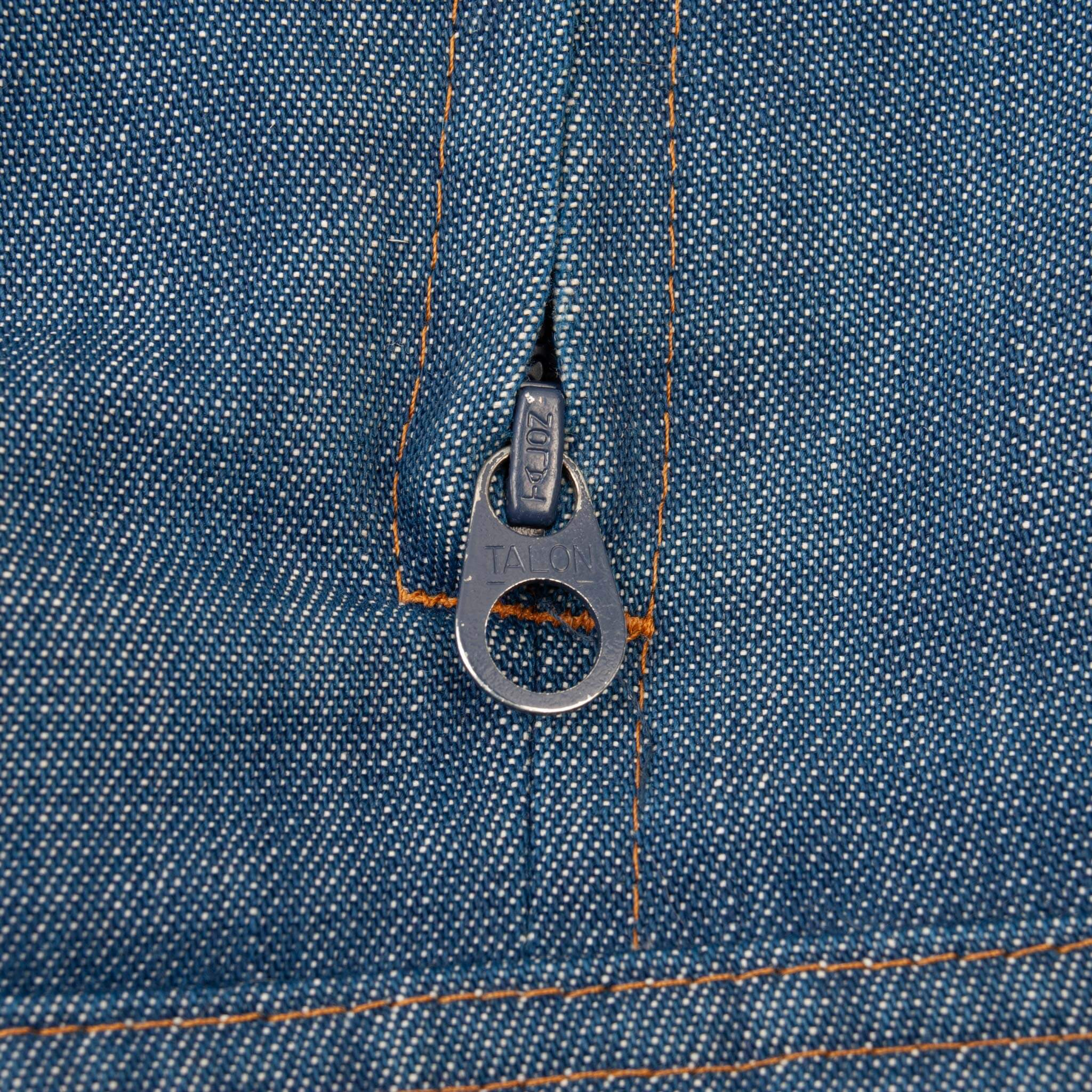 Vintage Levis Orange Tab Ski Puffer Denim Vest Jacket 1980S Large Made In Usa