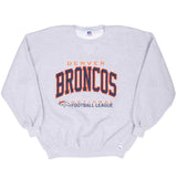 Vintage Nfl Denver Broncos 1990S Russell Sweatshirt Size 2XL Made In Usa