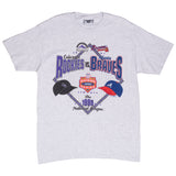 Vintage MLB Rockies Vs Braves 1995 National Finals Tee Shirt Size Medium Made In Usa