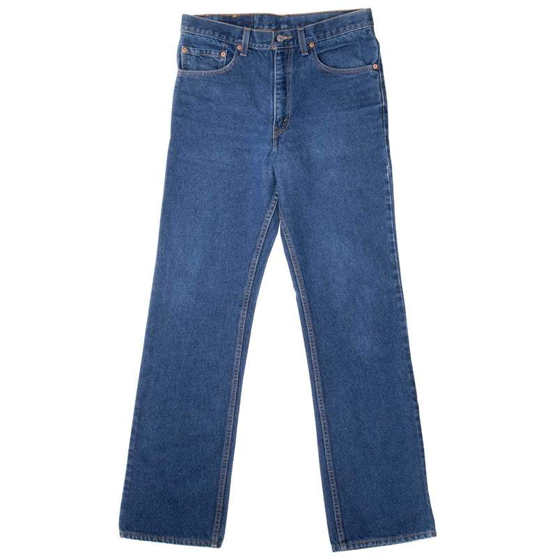 Vintage Levis 517 Bootcut Blue Jeans Indigo 1980S Size 32X33 Made In Usa With A Medium Dark Wash

Size On Tag 33X34 Actual Size 32X33

Back Button #554