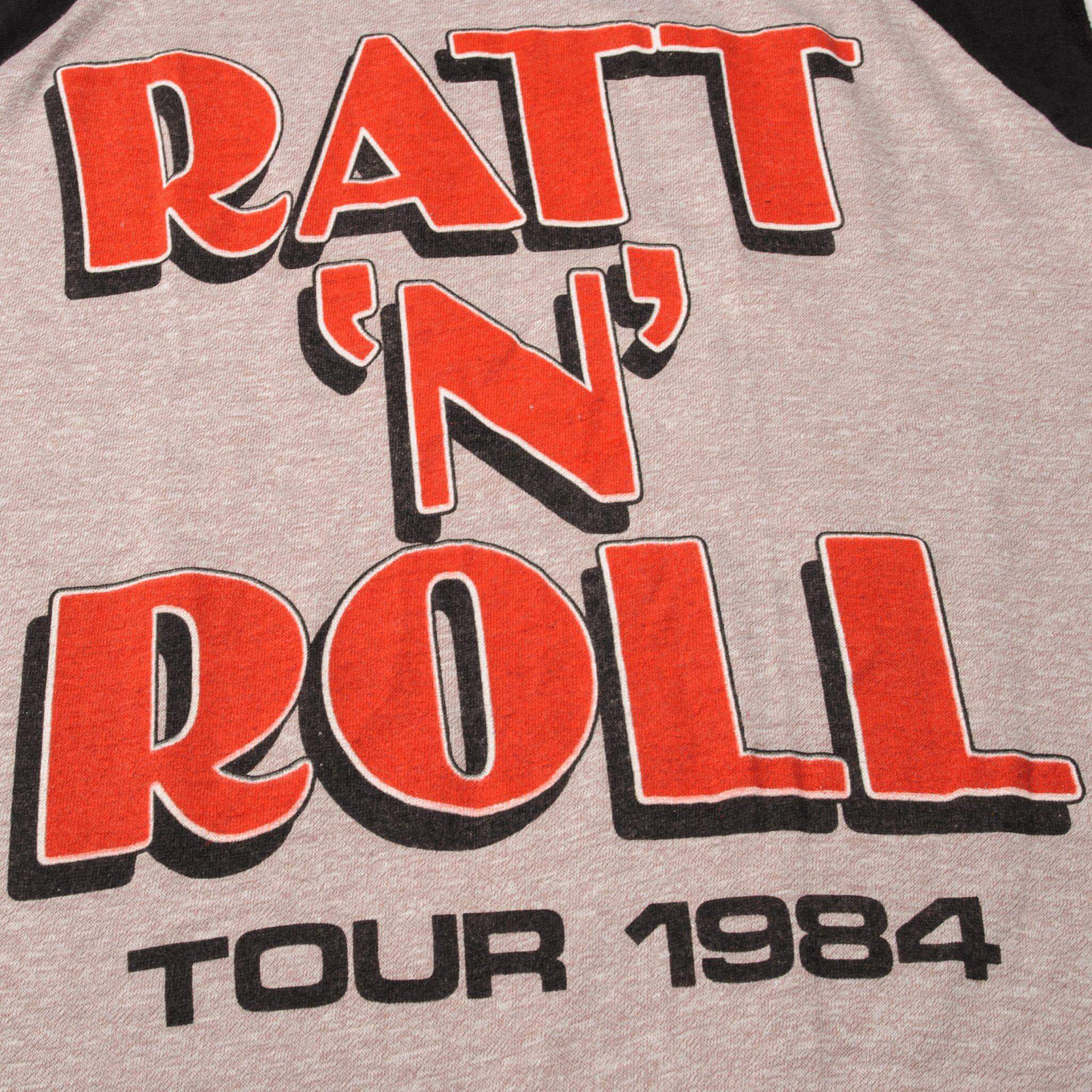 VINTAGE RATT SLEEVELESS TEE SHIRT 1984 SIZE XS MADE IN USA