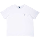 Vintage Polo Ralph Lauren White Pocket Tee Shirt 1990S Size 2XL