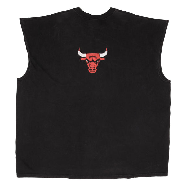Vintage Nba Nike Chicago Bulls Black Tank Top Tee Shirt 1990S Size 3XL
