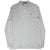 Full front view of grey Polo Ralph Lauren long-sleeve polo shirt