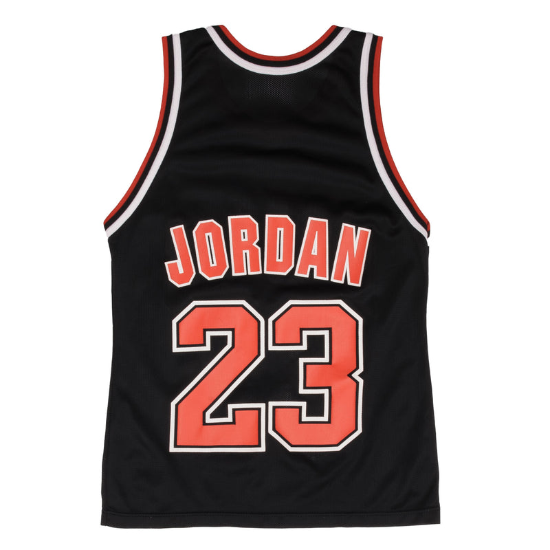 Vintage Champion NBA Chicago Bulls Michael Jordan Black Jersey 1990S Size 36 Made In USA