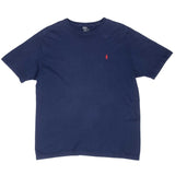 Vintage Polo Ralph Lauren Classic Navy Blue Tee Shirt 1990S Size Medium