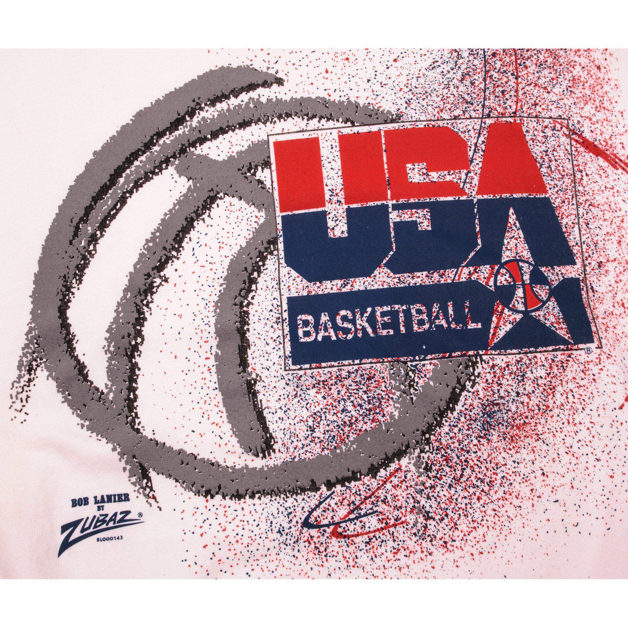 VINTAGE USA BASKETBALL SWEATSHIRT USA TEAM SIZE L MADE IN USA