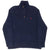Vintage Polo Ralph Lauren Navy Blue Quarter 1/4 Zip Sweater 1990s Size Medium