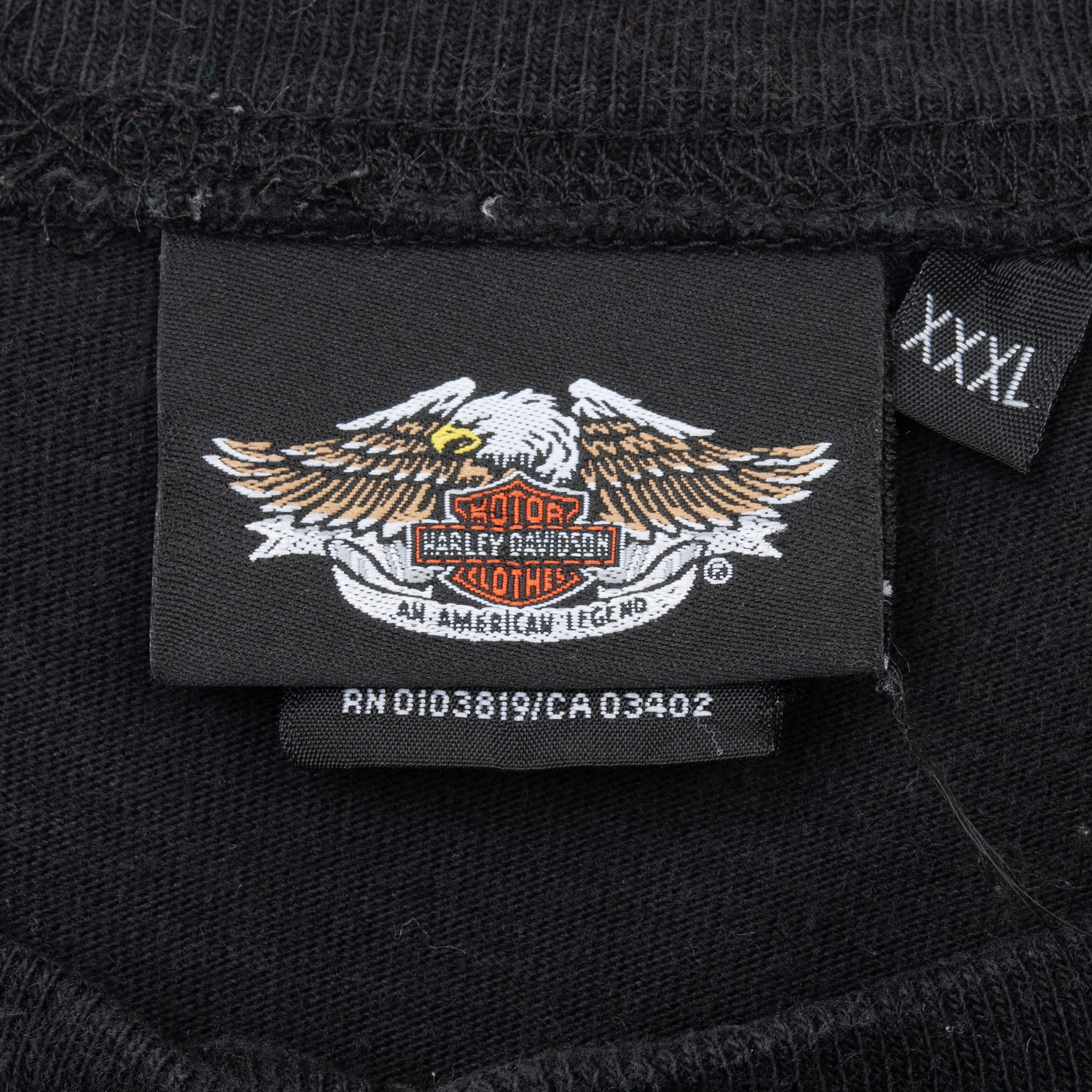 Vintage Harley Davidson Henley Long Sleeve Tee Shirt 2008 Size 2Xl Made In Usa