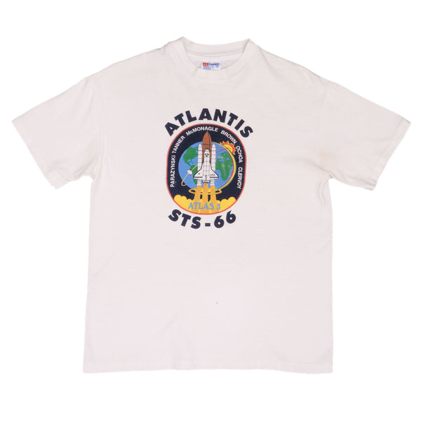 Vintage Atlantis Sts66 Launch Nasa Tee Shirt 1994 Size Small Made In USA