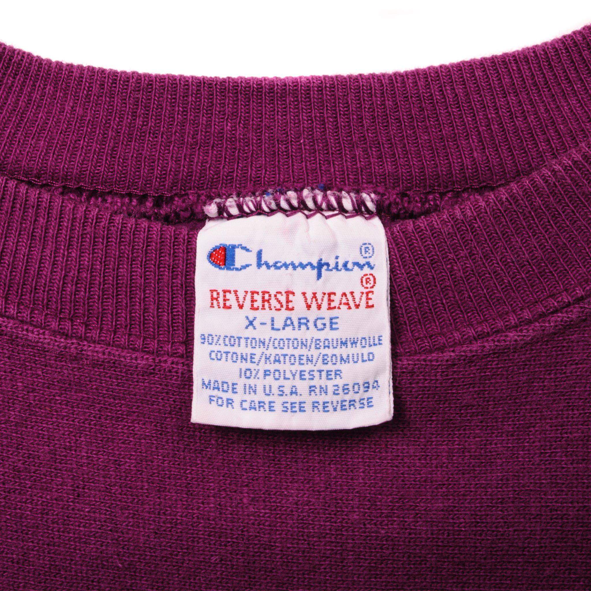 Vintage Label Tag Champion Reverse Weave 2000's