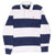 Vintage Ralph Lauren Blue And White Striped Rugby Polo Shirt 1990S Size Medium