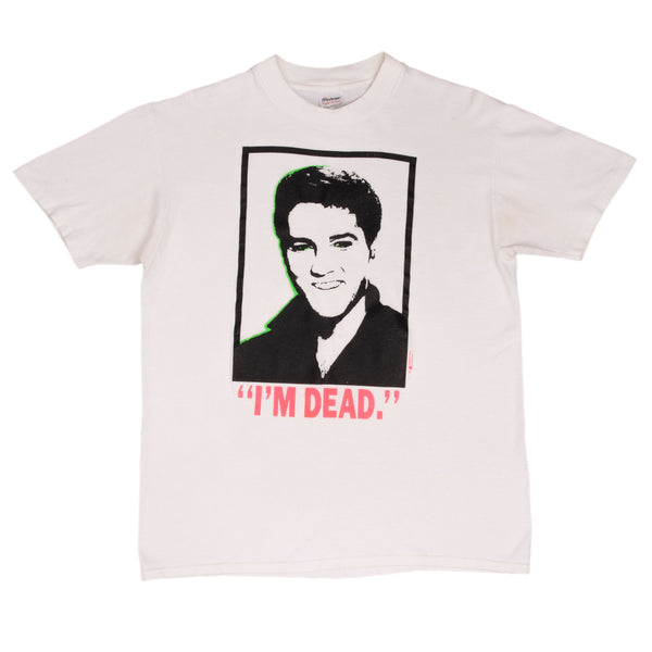 Vintage Elvis Presley I'm Dead Tee Shirt Early 1990S Large Made In USA