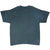 Back of blue-gray The Mountain T-shirt with no graphic
