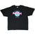 Full front view of black Hard Rock Cafe Nashville T-shirt with Save the Planet graphic