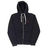 Vintage Ralph Lauren Full Zip Classic Black Hoodie Sweatshirt Size Small