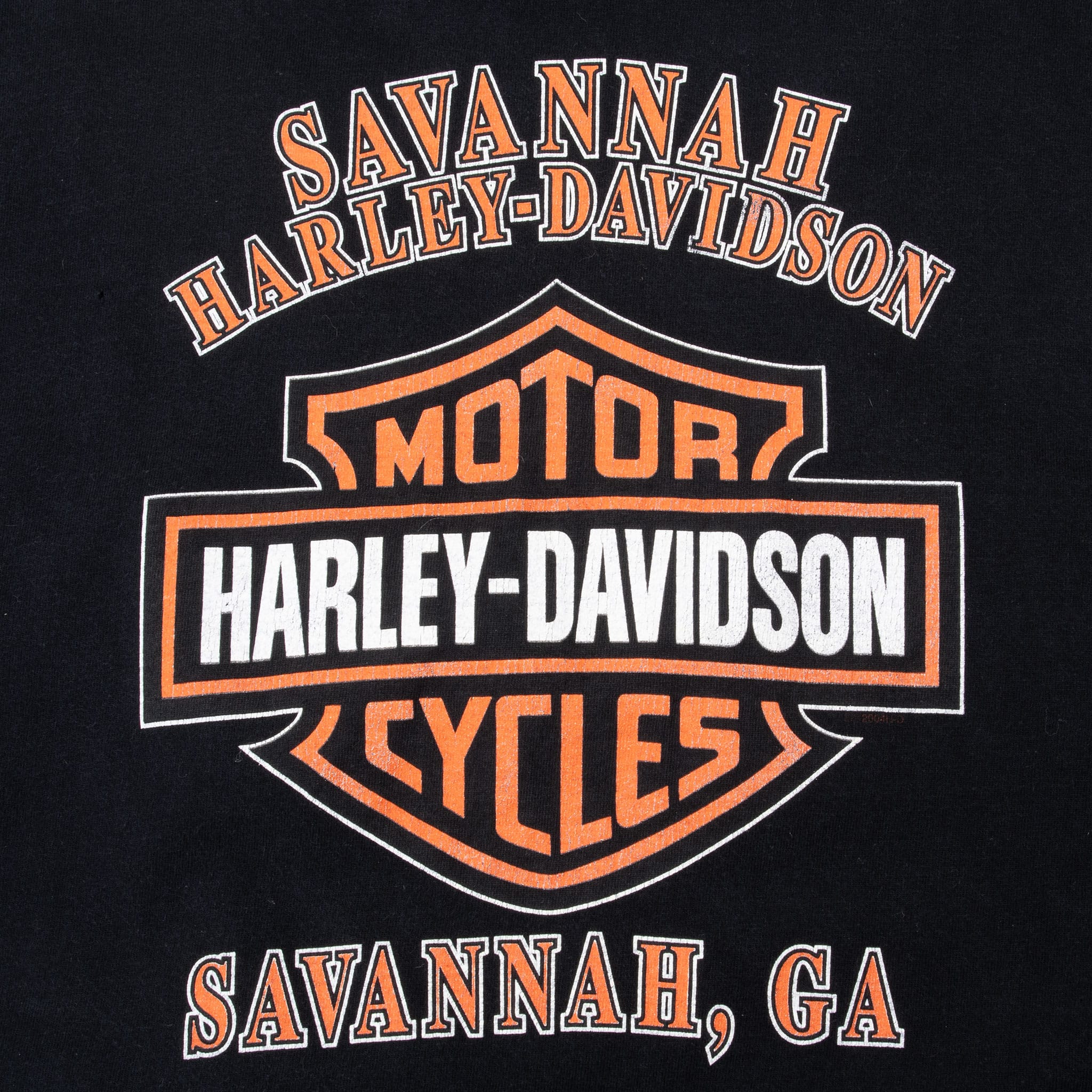 Vintage Harley Davidson Savanah Georgia 2007 Tee Shirt Size XL Made In Usa