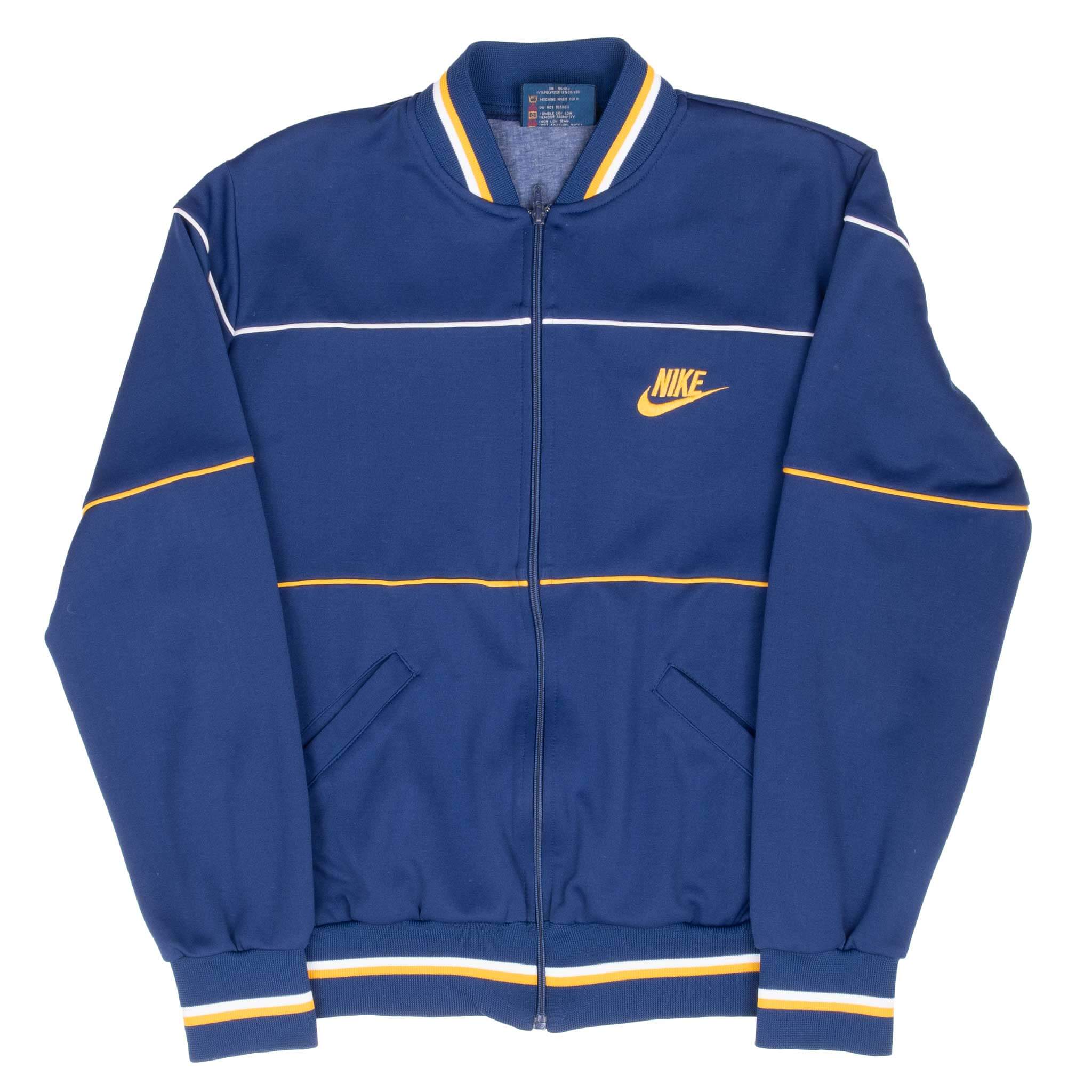 Vintage Nike Blue Track Jacket Early 1980S Size Small