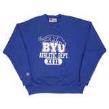 Vintage Byu Brigham Young University Cougars 1990S Russell Sweatshirt Size 3XL Made In USA