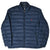 Front view of navy Polo Ralph Lauren puffer jacket with stand collar and full zipper