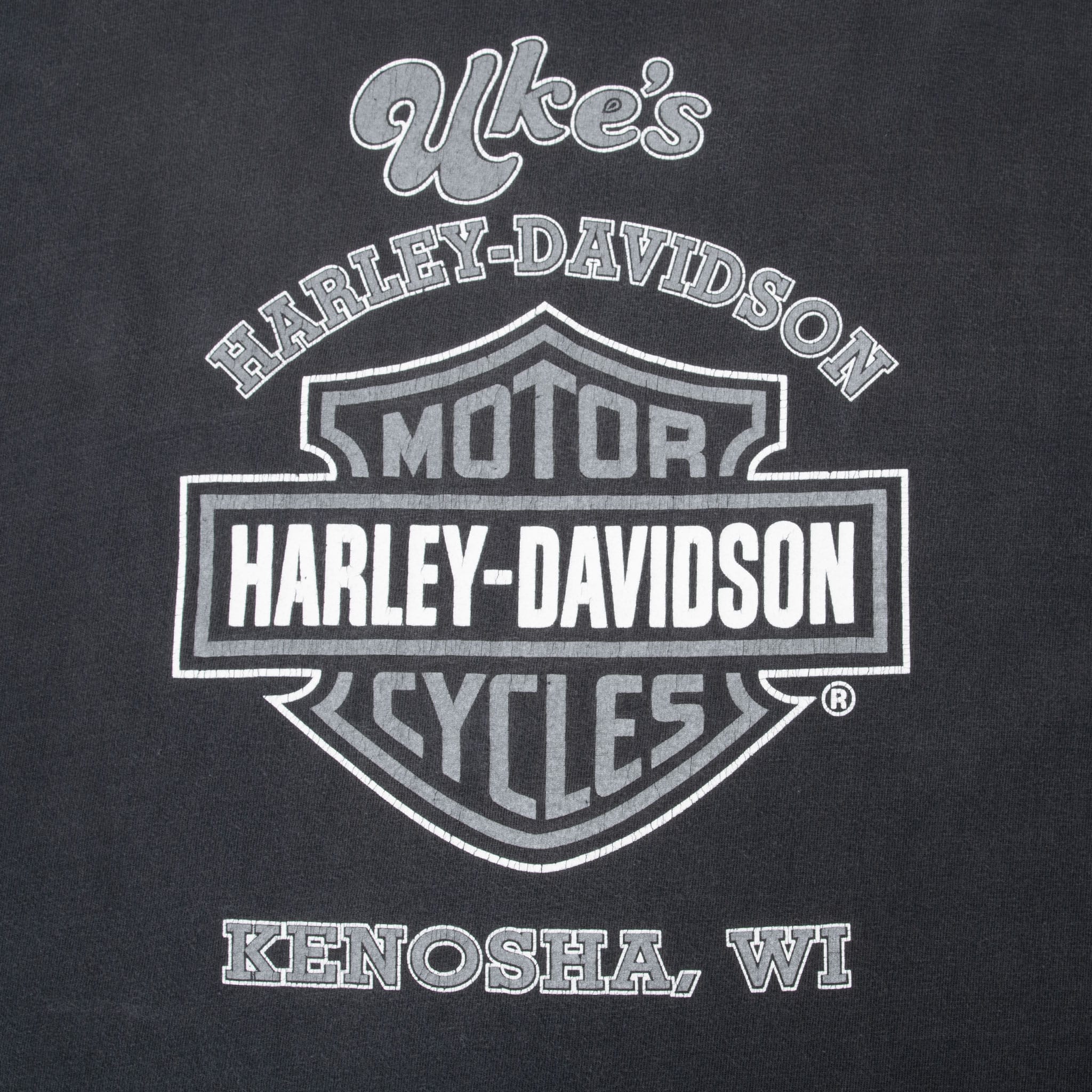 Vintage Harley Davidson Kenosha Winsconsin 2001 Long Sleeve Tee Shirt Size 2XL Made In Usa