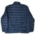 Back of navy Polo Ralph Lauren puffer jacket with horizontal quilting