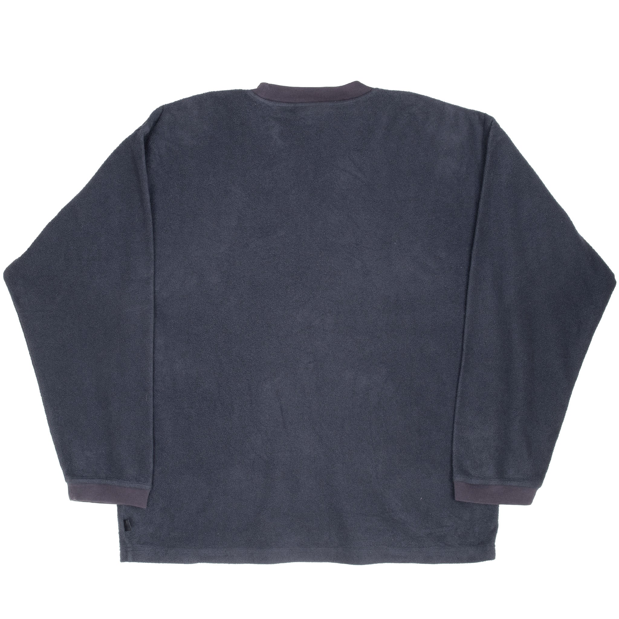 Vintage Adidas Black Fleece Crewneck Sweatshirt 1990S Size Medium