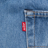 Beautiful Indigo Levis 501 Jeans with Selvedge Redline 1970S Made in USA

Size Tags is 46X32 Actual Size is 42X29

Back Button #524