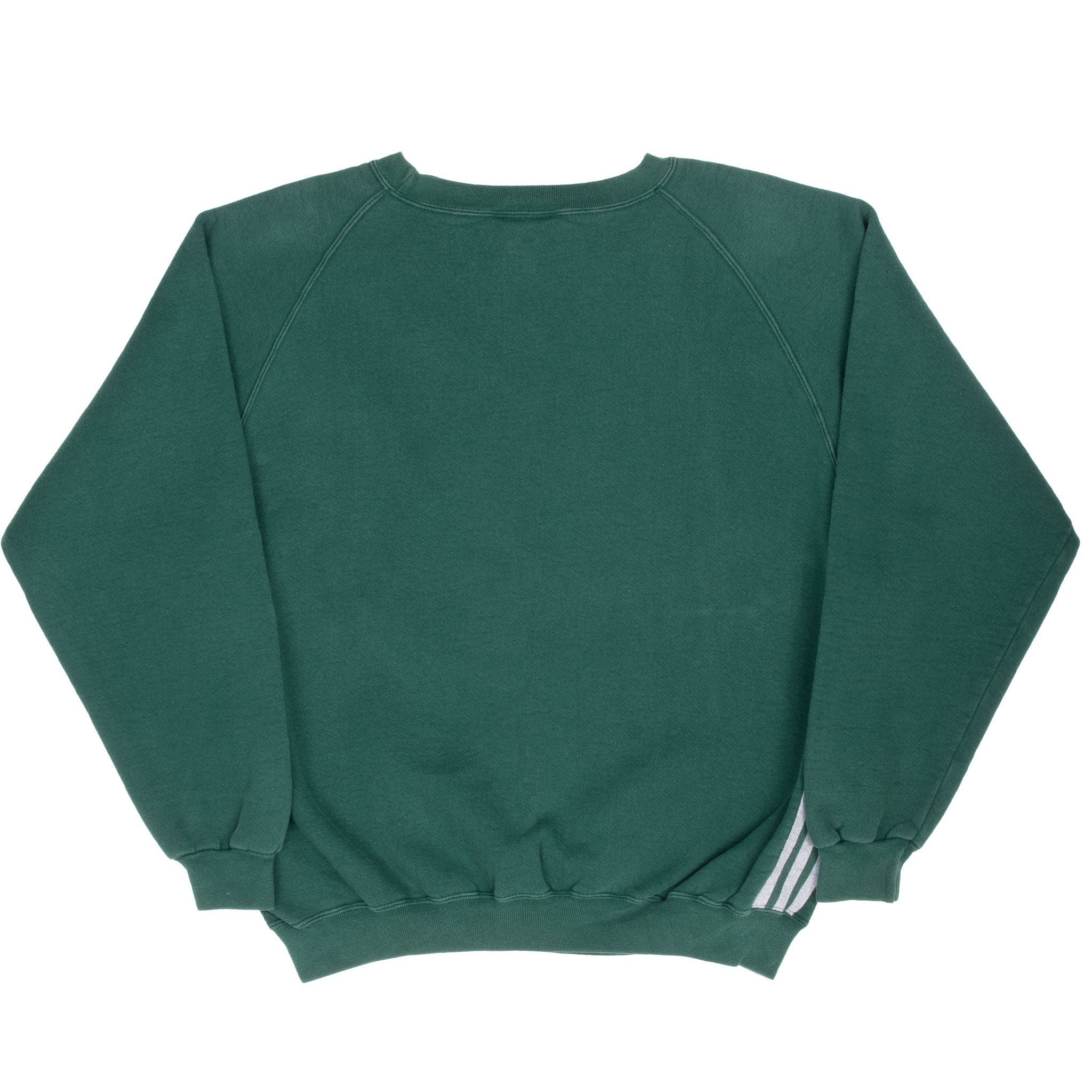 Vintage Adidas Classic Green Crewneck Sweatshirt 1990S Size Medium Made In Usa