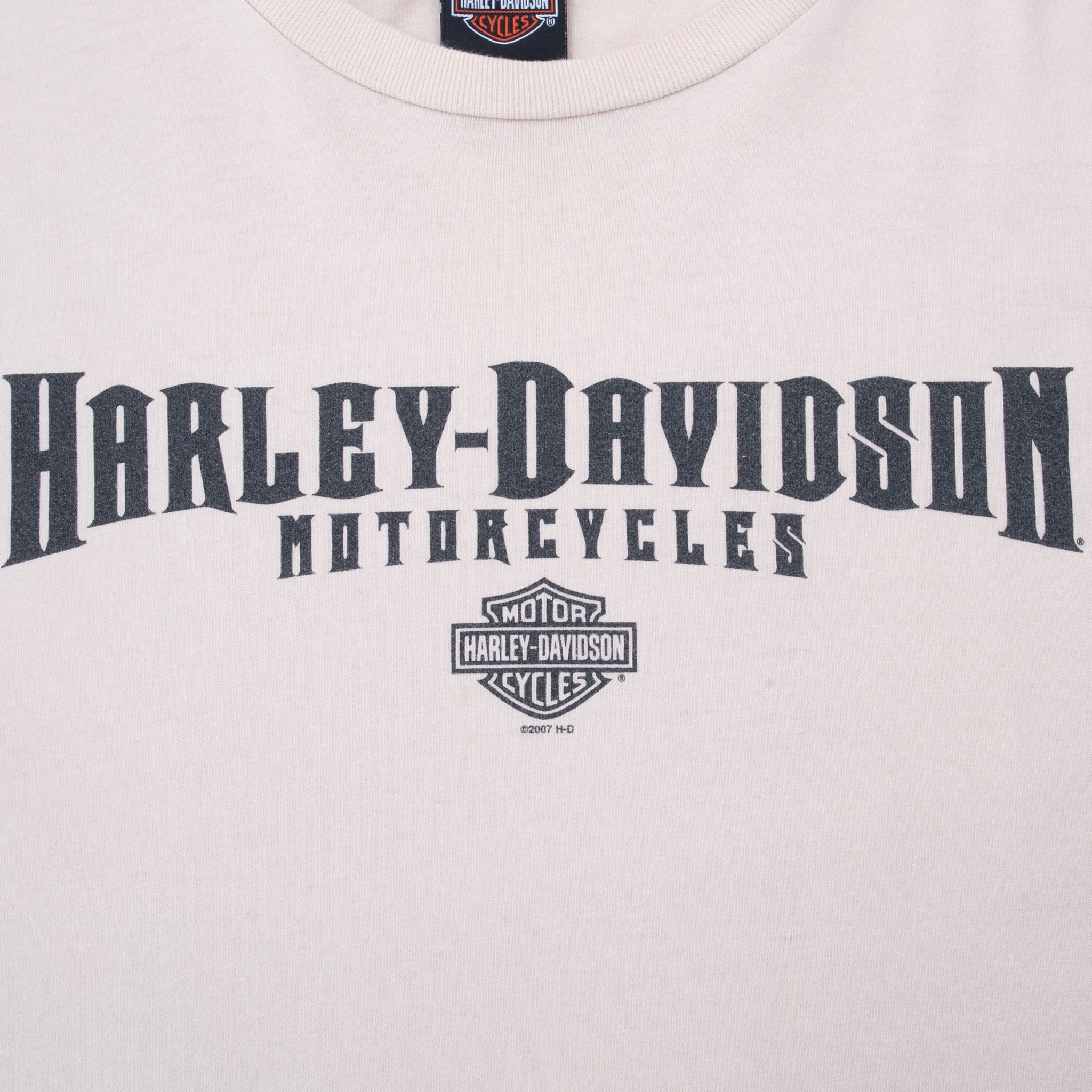 VINTAGE HARLEY DAVIDSON EUGENE OREGON LONG SLEEVES TEE SHIRT 2007 XL MADE IN USA