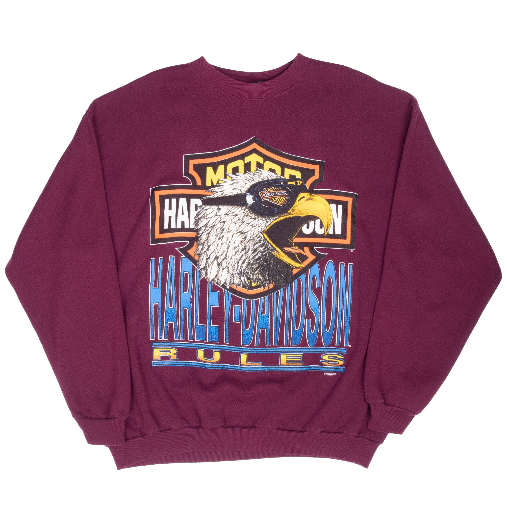Vintage Harley Davidson Eagle Sweatshirt Size XL 1990S Made In Usa
