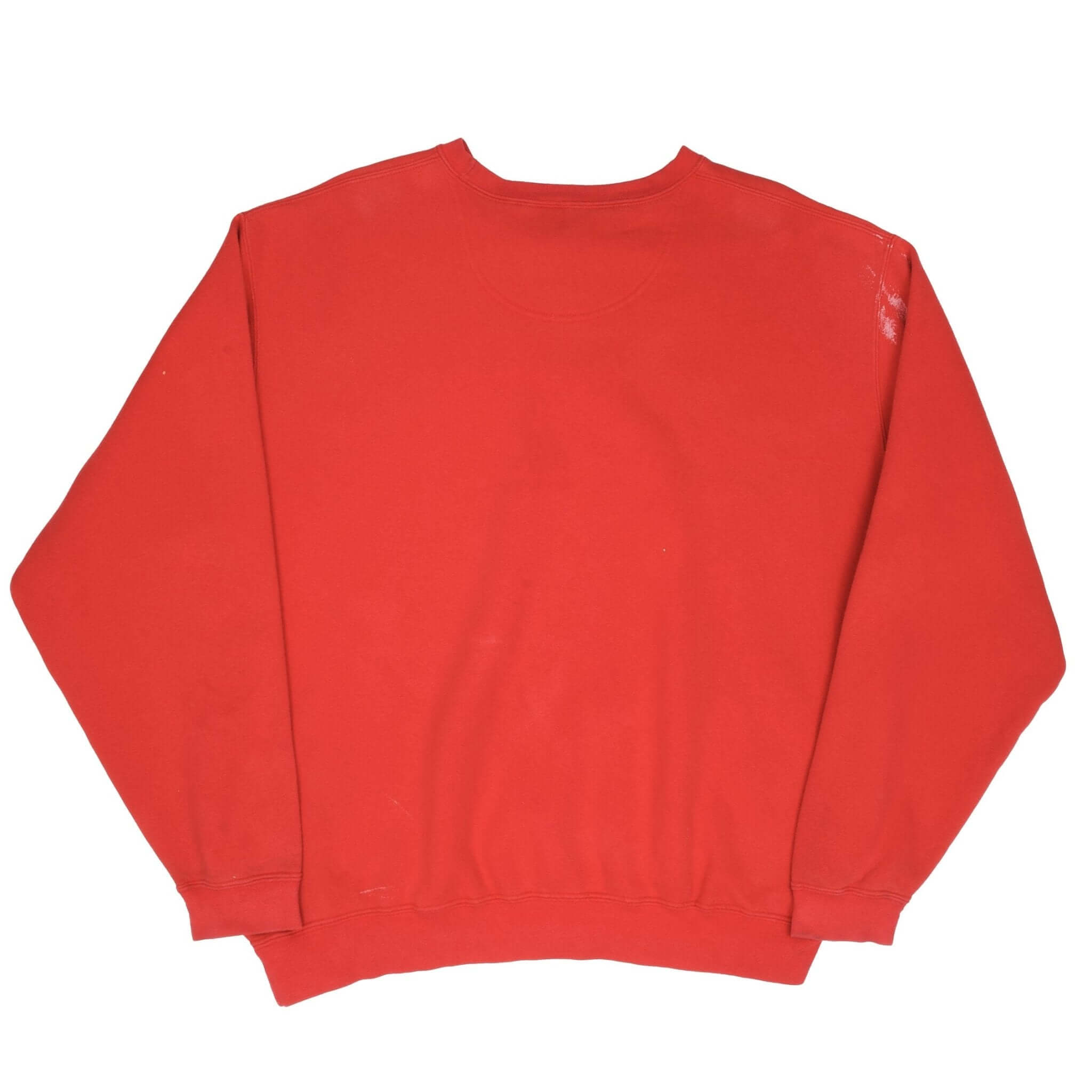 Vintage Nike Spellout Swoosh Red Sweatshirt 1990S Size XL