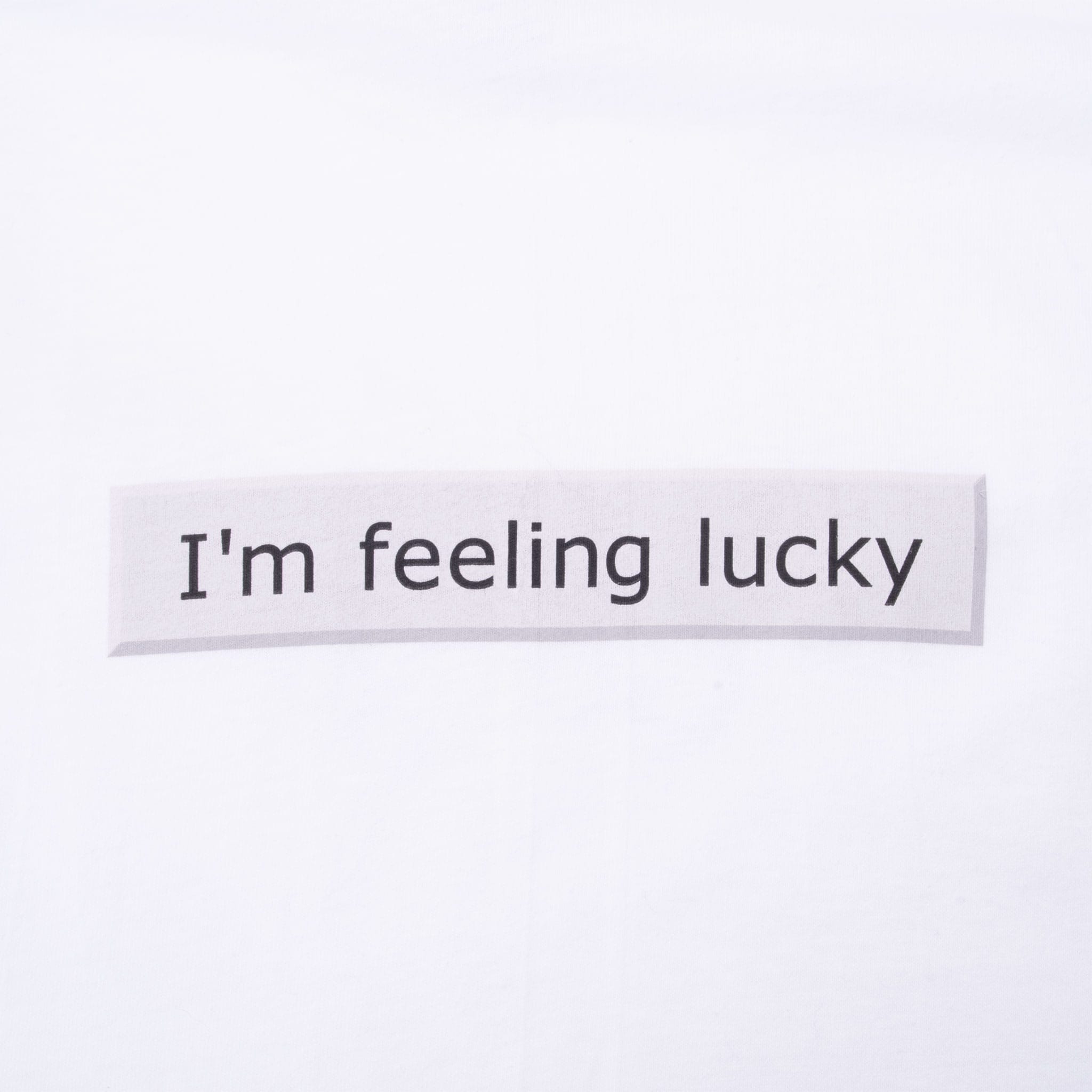 VINTAGE GOOGLE I'M FEELING LUCKY 2000S HANES TEE SHIRT SMALL