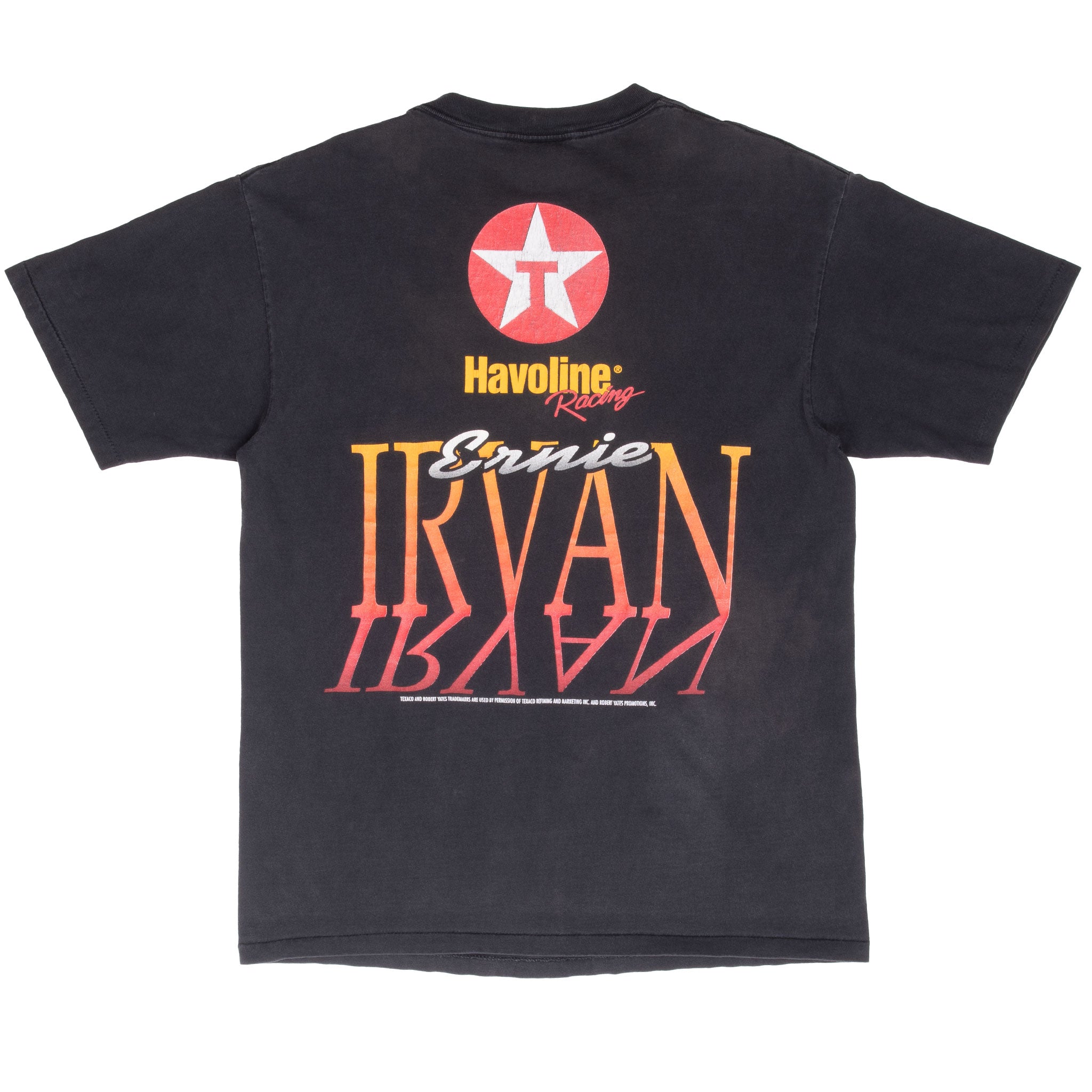 Vintage Nascar Ernie Irvan #36 1990S Tee Shirt Size Large With Single Stitch Sleeves