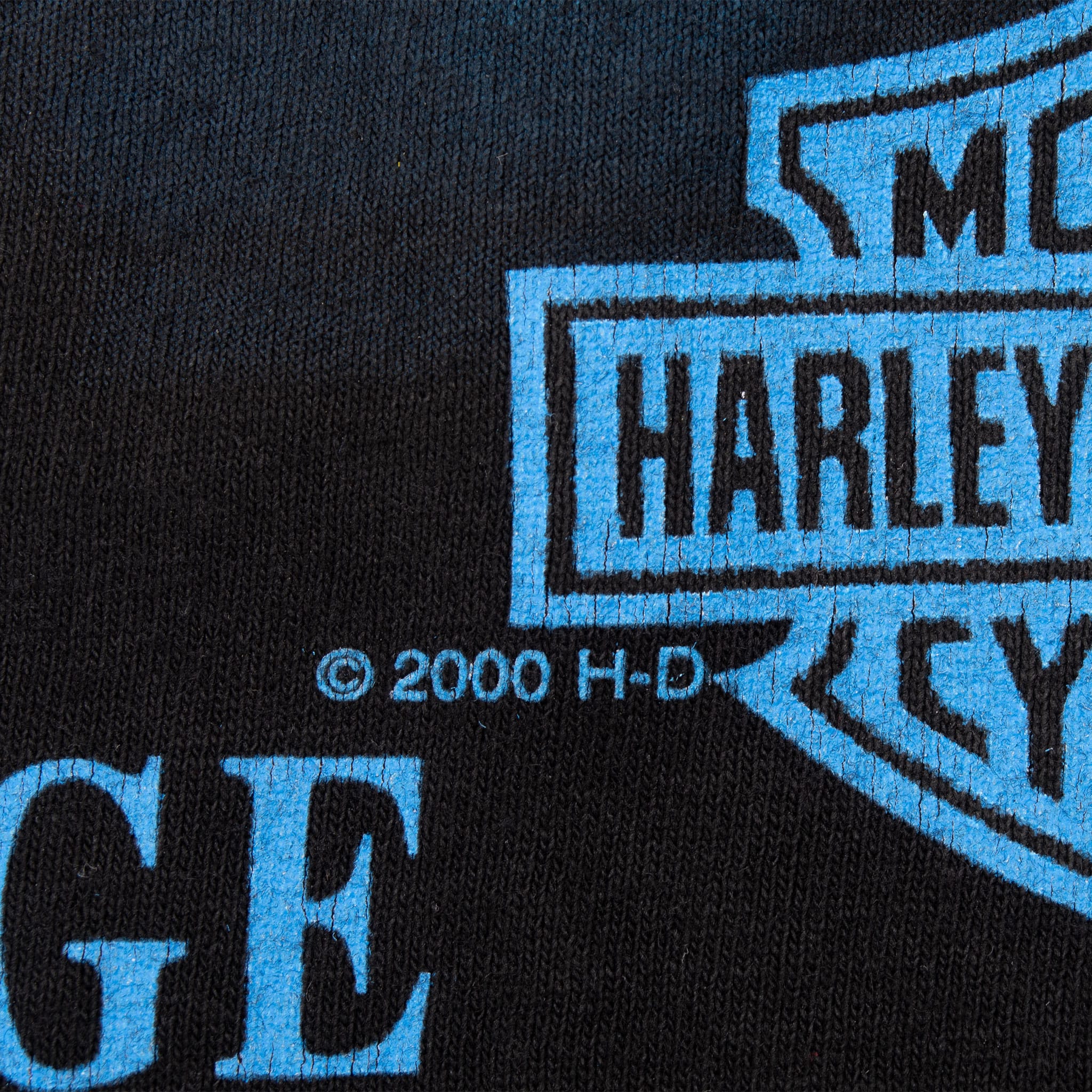 Vintage Harley Davidson Thunders Alaska All Over Print Tee Shirt 2000 Size 2XL
