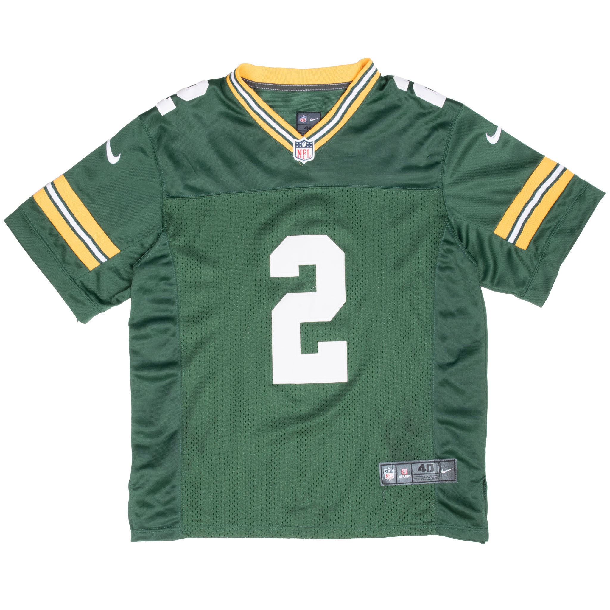 Vintage Nfl Green Bay Packers Crosby #2 Nike Jersey 2000S Size 40