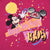 Close-up of Mickey Mouse, balloon, hat and Happy New Year 1995 sweatshirt graphic