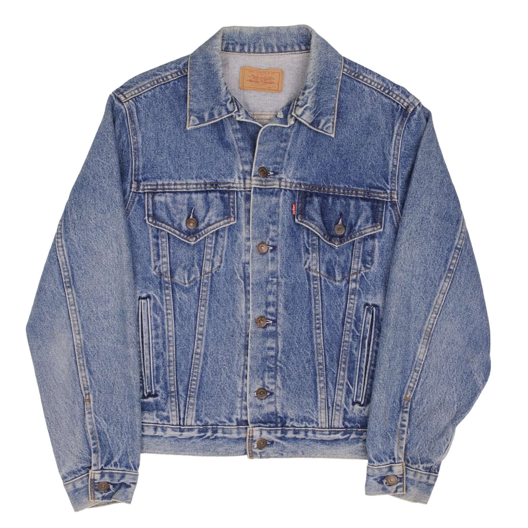 Beautiful Vintage Levis Type 3 Jacket With a Light Wash 4 Pockets 1980S Made In USA Size 42R. 70506 0216