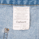 Vintage Carhartt Double Knee Carpenter Blue Jeans B73Dst Size 37X32

Size On Tag 38X32 Actual Size 37X32