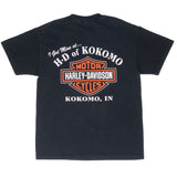 Vintage Harley Davidson Kokomo Indiana 2003 Tee Shirt Size Medium Made In Usa