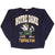 Vintage Ncaa Notre Dame University Irish Blue Sweatshirt 1990S Size 2XL Made In USA