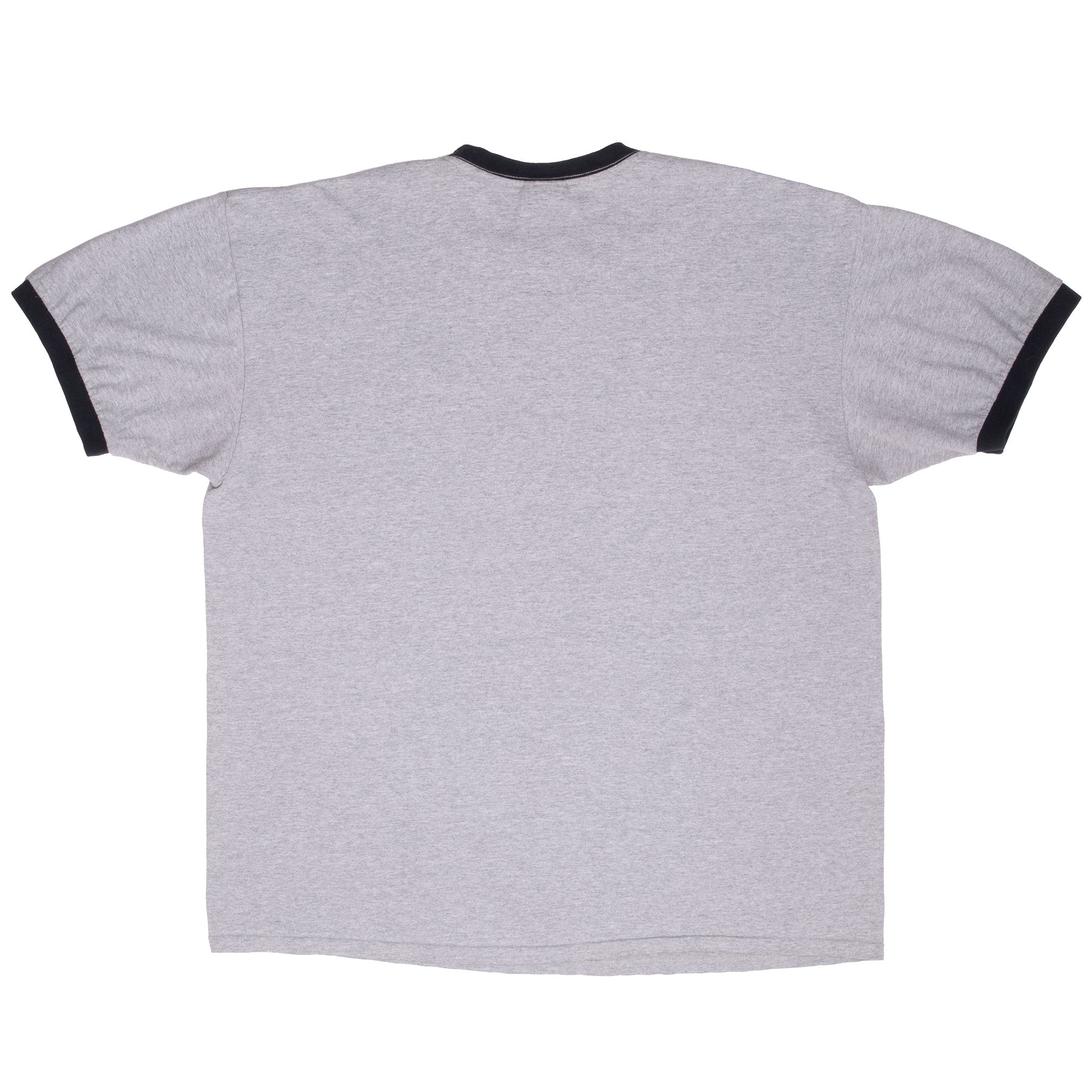 Vintage Nike Classic Swoosh Grey Ringer Tee Shirt 2000S Size XL