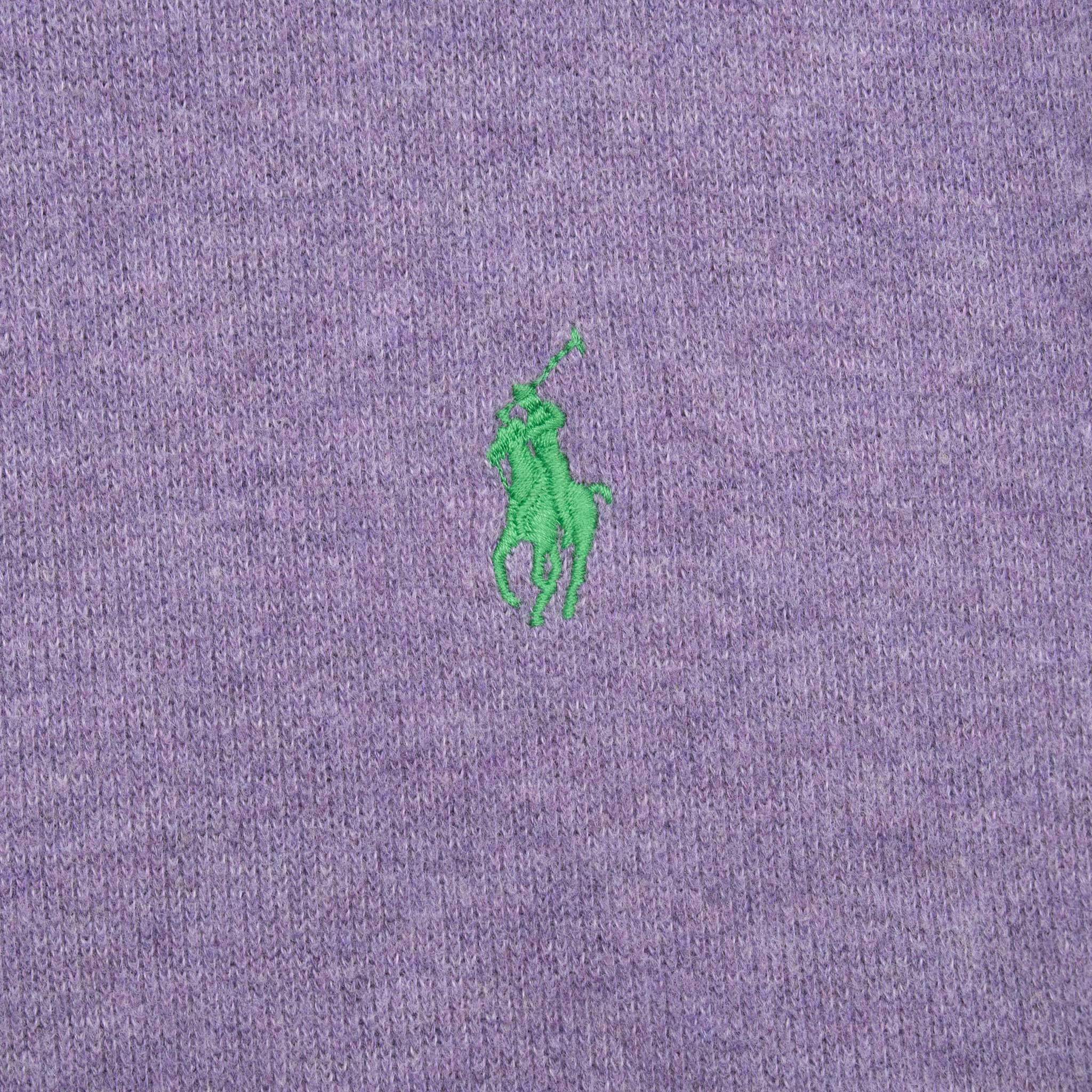 Vintage Polo Ralph Lauren Mauve Quarter Zip Sweater Size Large