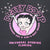 Close-up of pink Betty Boop diamond graphic with Universal Studios Florida text