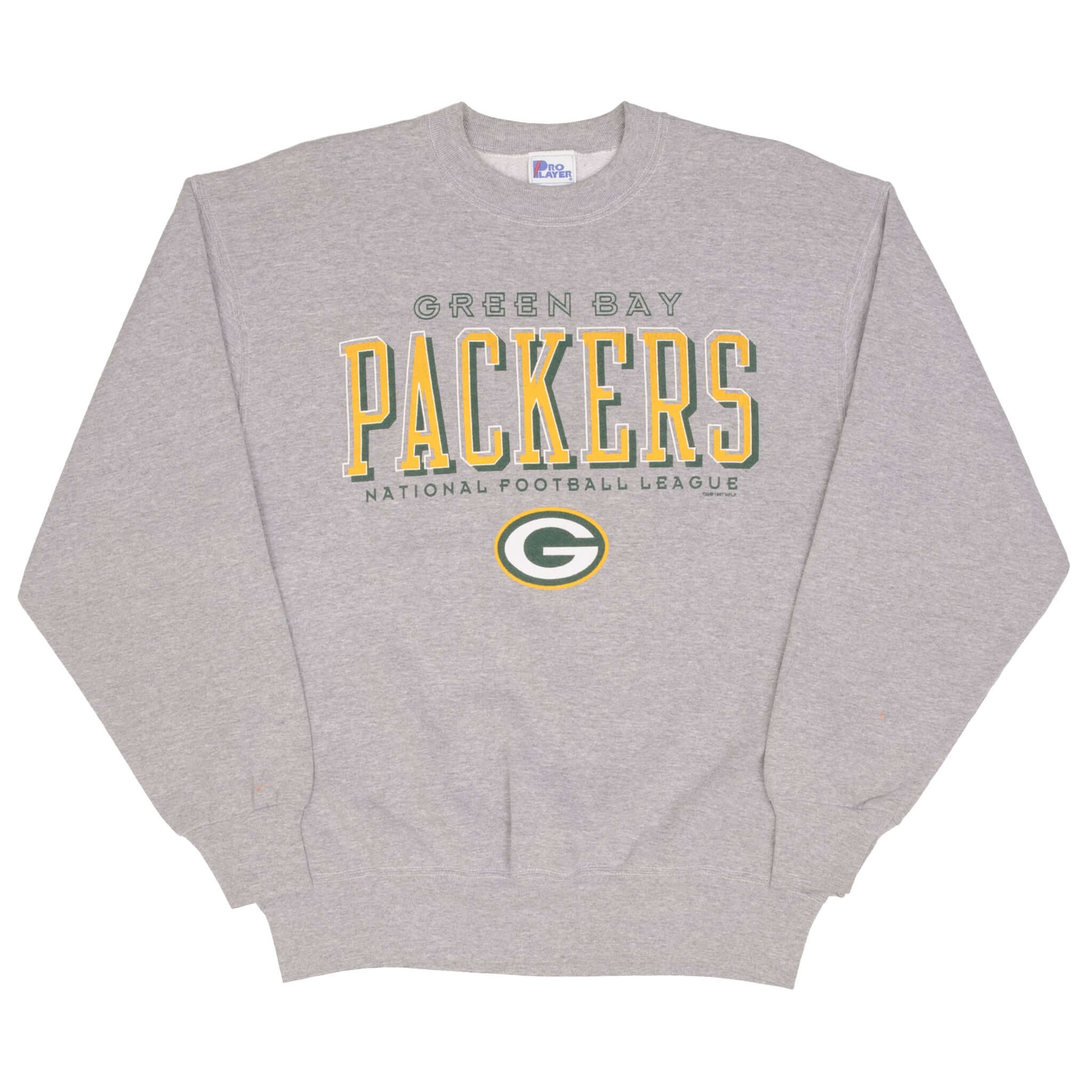 Vintage Nfl Green Bay Packers 1997 Grey Sweatshirt Size Large Made In USA
