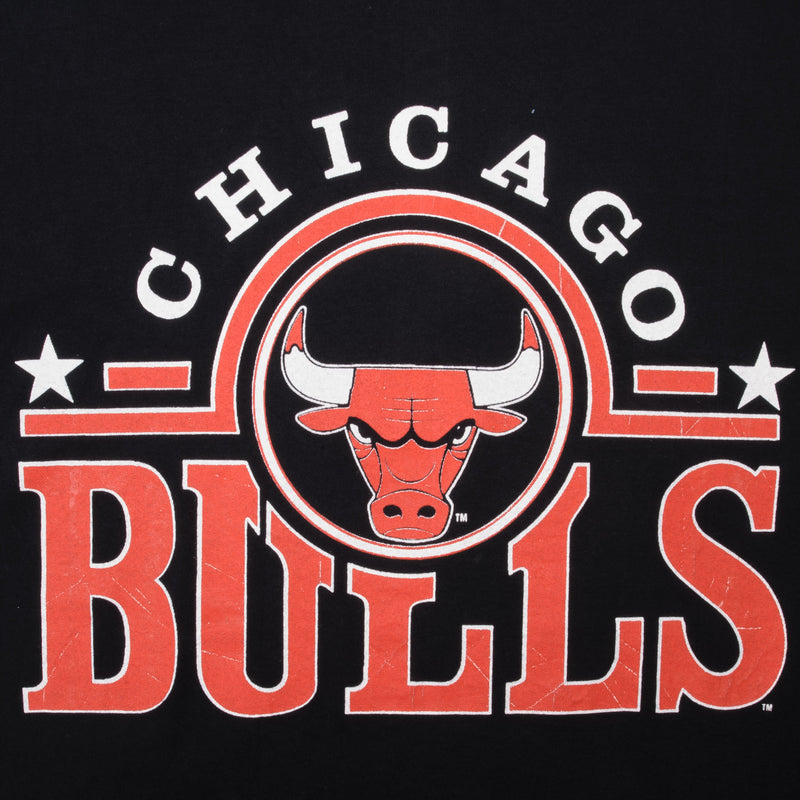 Vintage NBA Chicago Bulls 1990S Artex Tee Shirt Size Large Made In USA With Single Stitch Sleeves