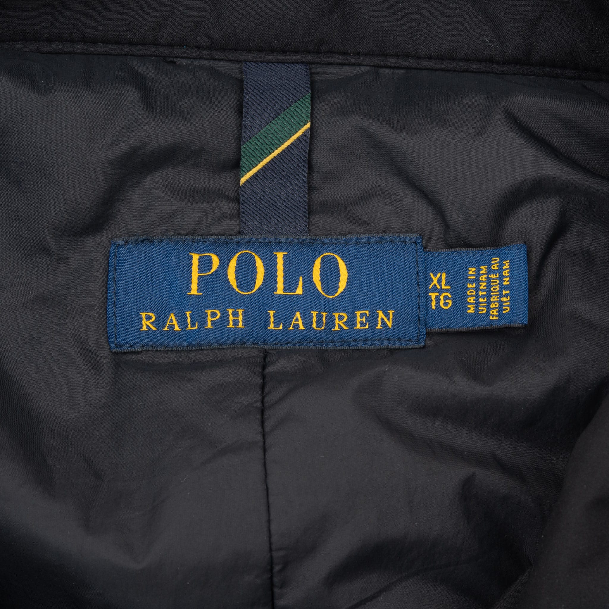 Vintage Polo Ralph Lauren Black Coat Jacket Size XL