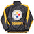 Vintage Nfl Pittsburg Steelers Leather Jacket 1990S Size Large